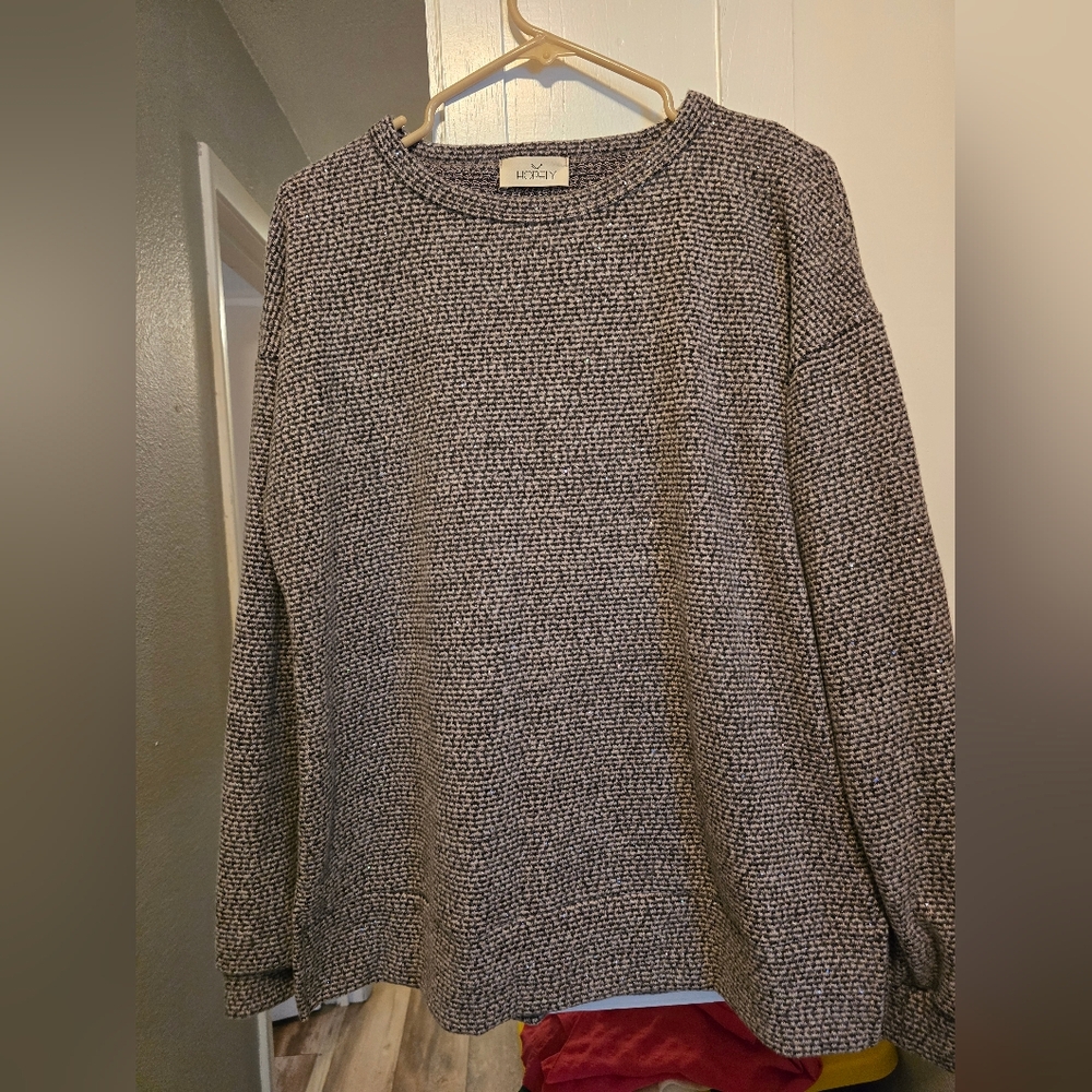 Gray And Silver Sweater